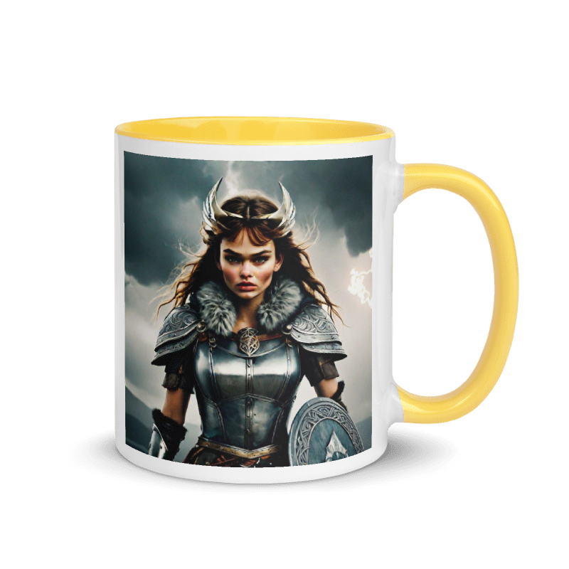 Hero Portrait - Color Inside Mug 11oz
