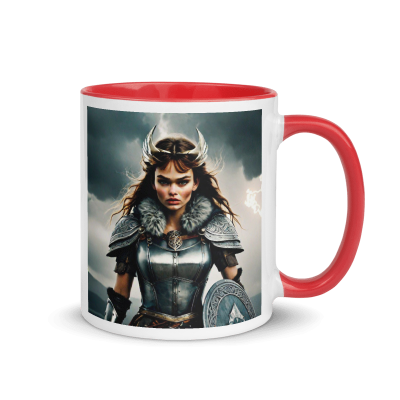 Hero Portrait - Color Inside Mug 11oz