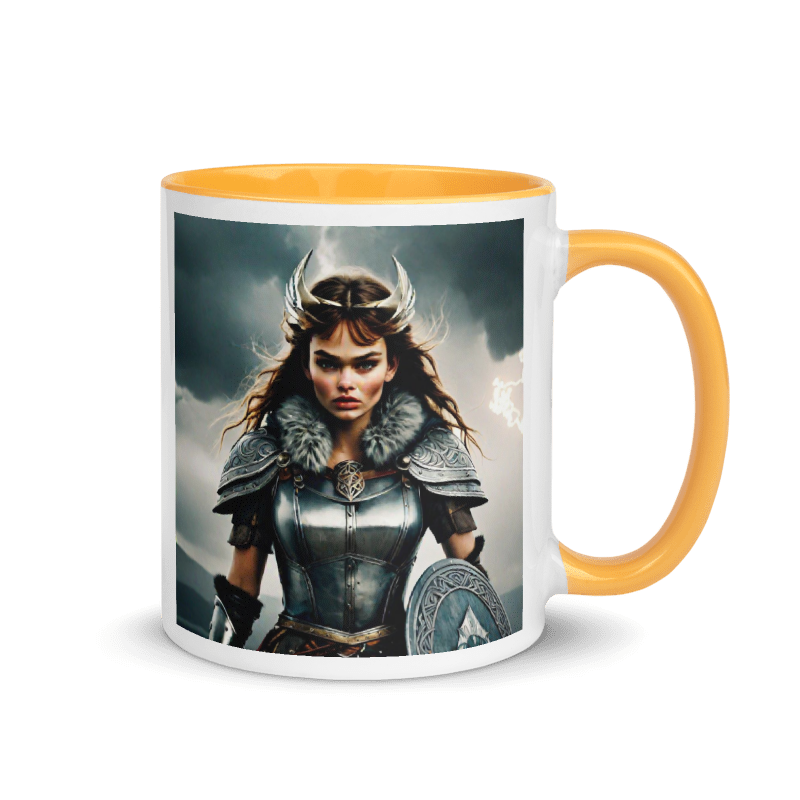 Hero Portrait - Color Inside Mug 11oz