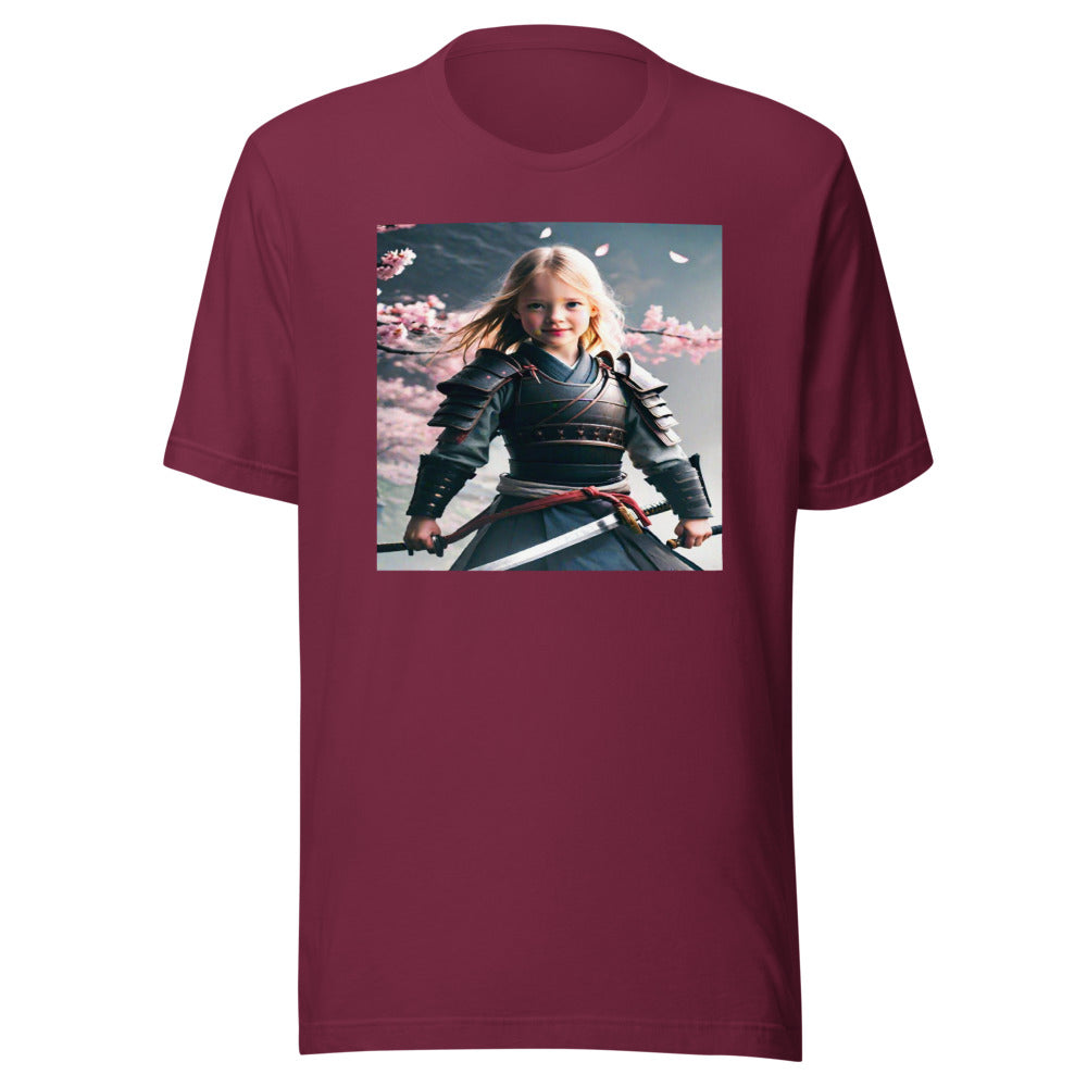 Maroon youth tee - samurai warrior