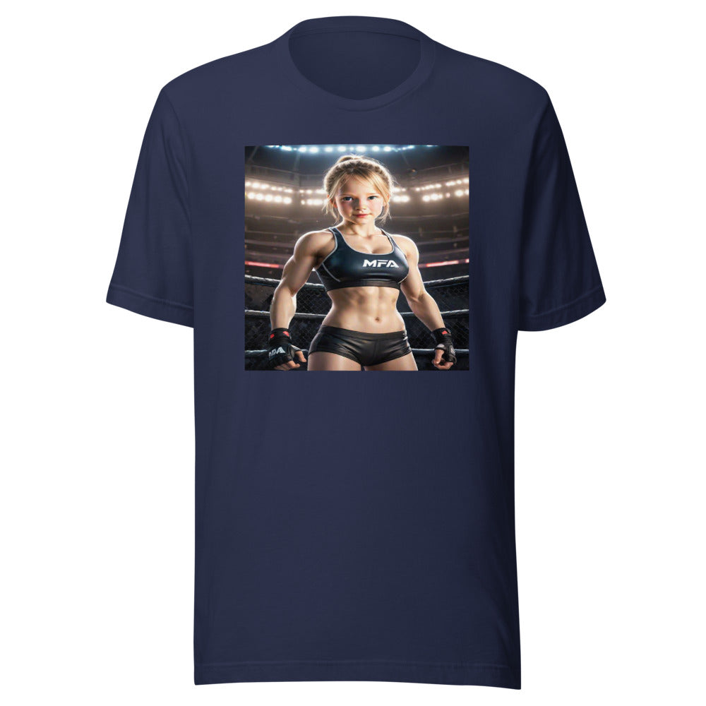 Navy youth tee - cage fighter warrior