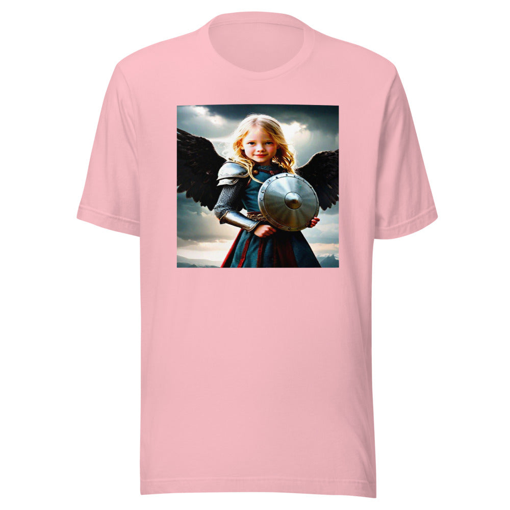 Pink youth tee - valkyrie warrior