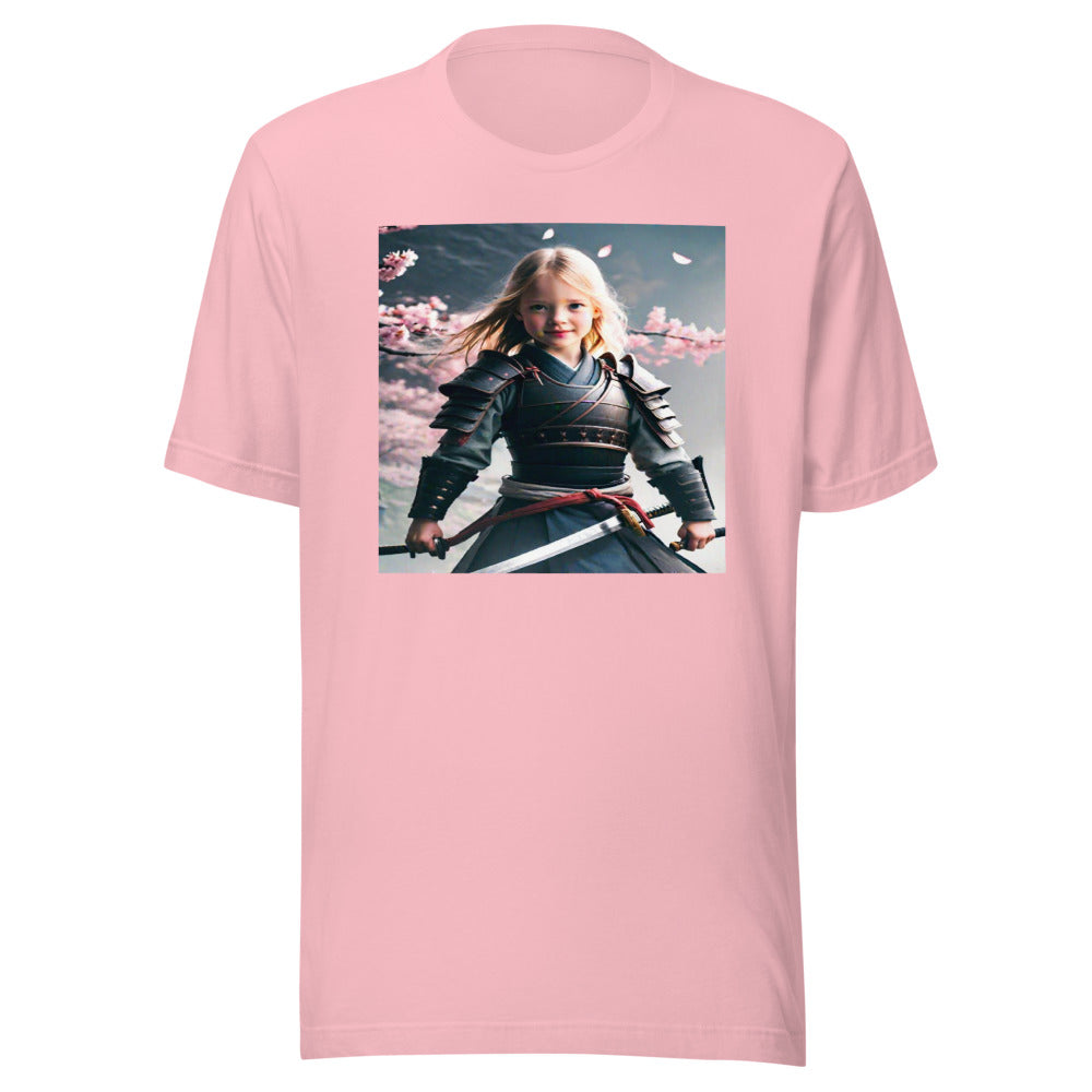 Pink youth tee - samurai warrior