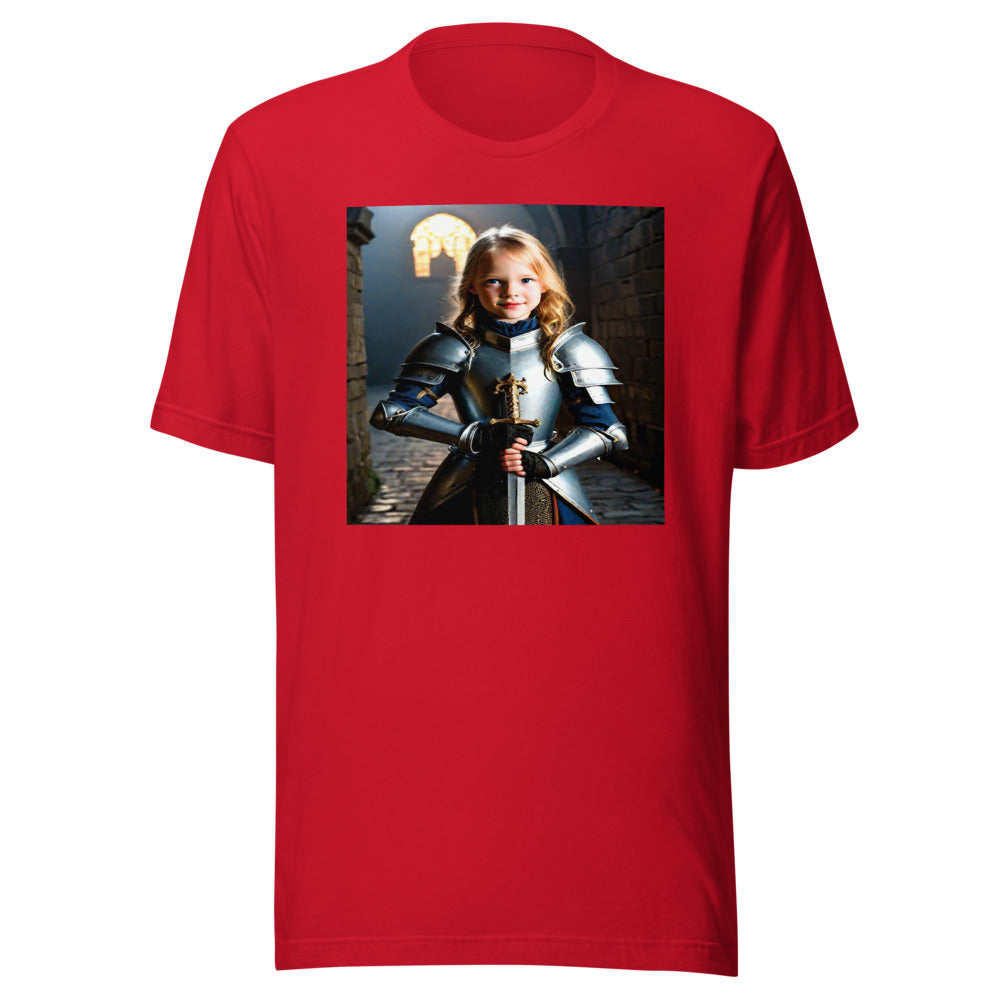 Red youth tee - medieval warrior