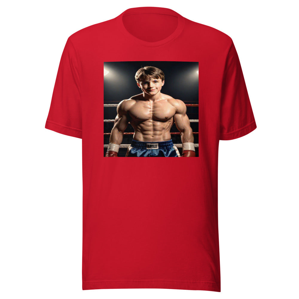 Red youth tee - boxing warrior