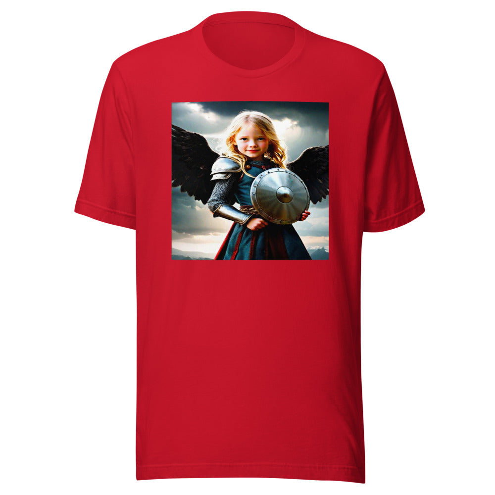 Red youth tee - valkyrie warrior